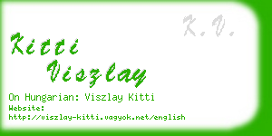 kitti viszlay business card